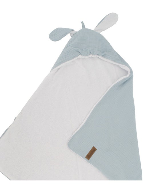 Cape de bain en gaze de coton avec oreilles de lapin - Kiabi