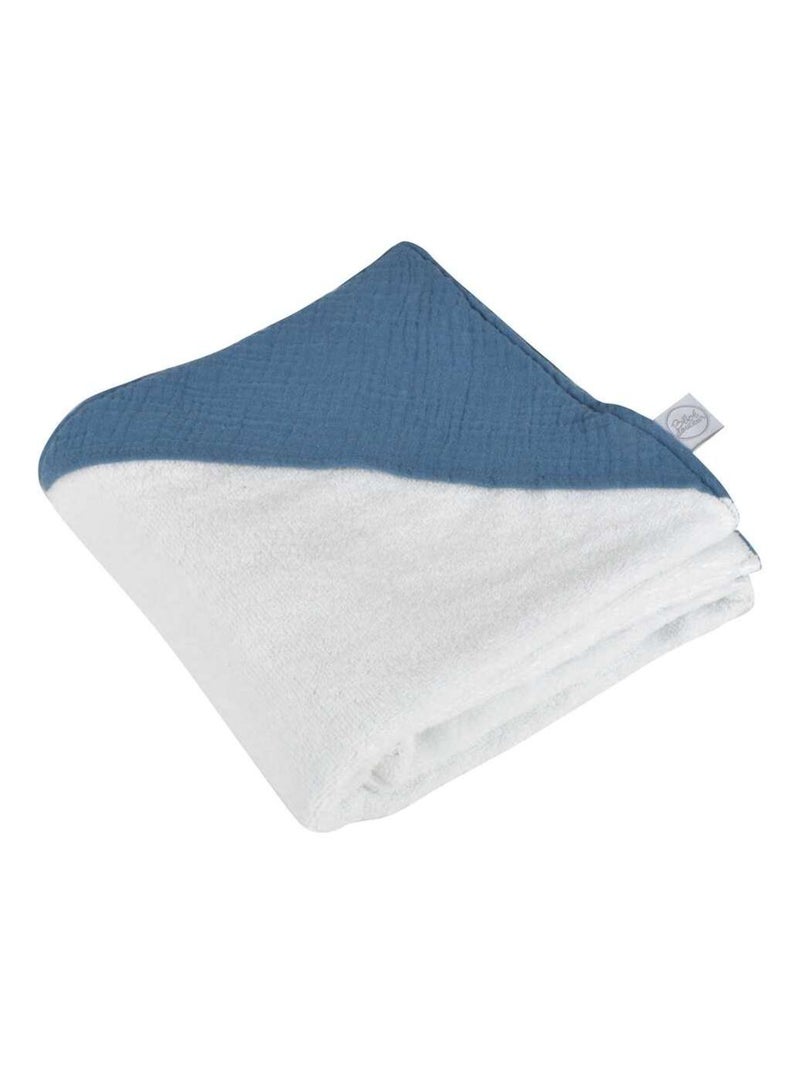 Cape de bain en gaze de coton Bleu - Kiabi