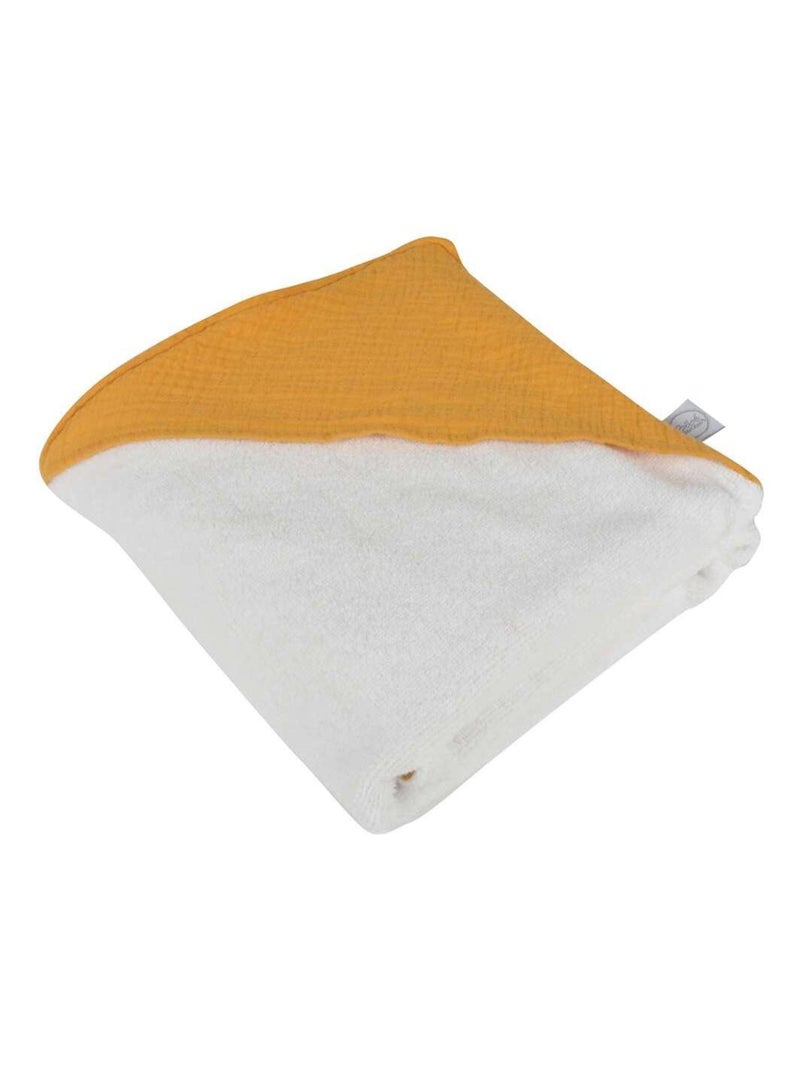 Cape de bain en gaze de coton Jaune - Kiabi