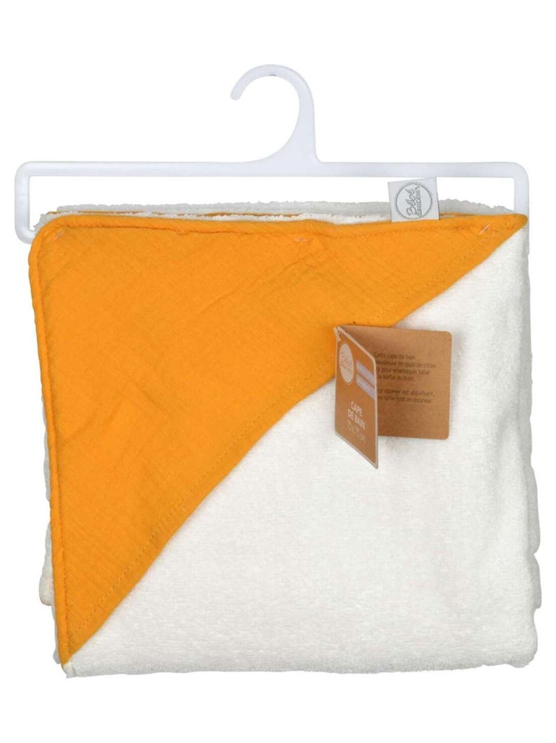 Cape de bain en gaze de coton Jaune - Kiabi