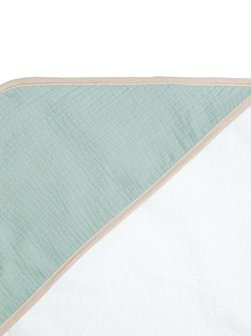 Cape de bain en gaze de coton, Jeanne SEVIRA KIDS Vert d'eau - Kiabi