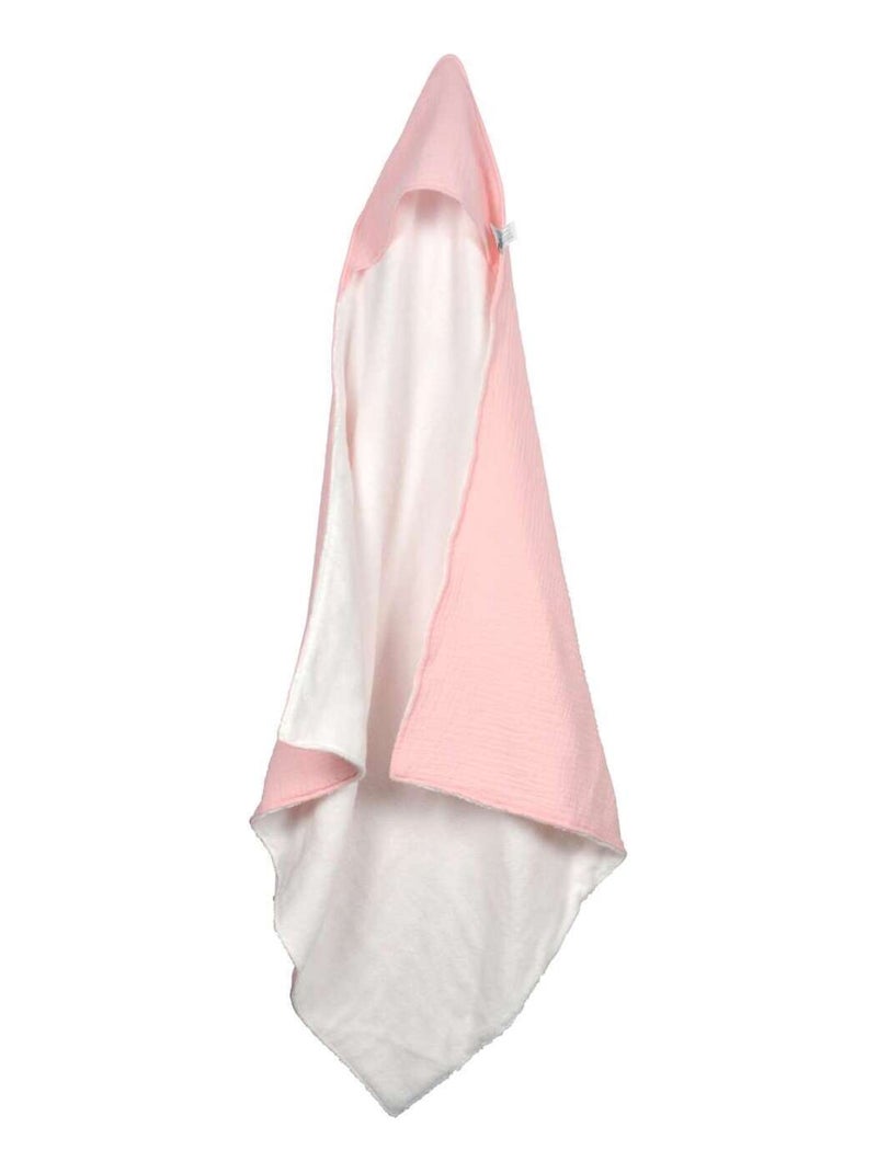 Cape de bain en gaze de coton Rose - Kiabi