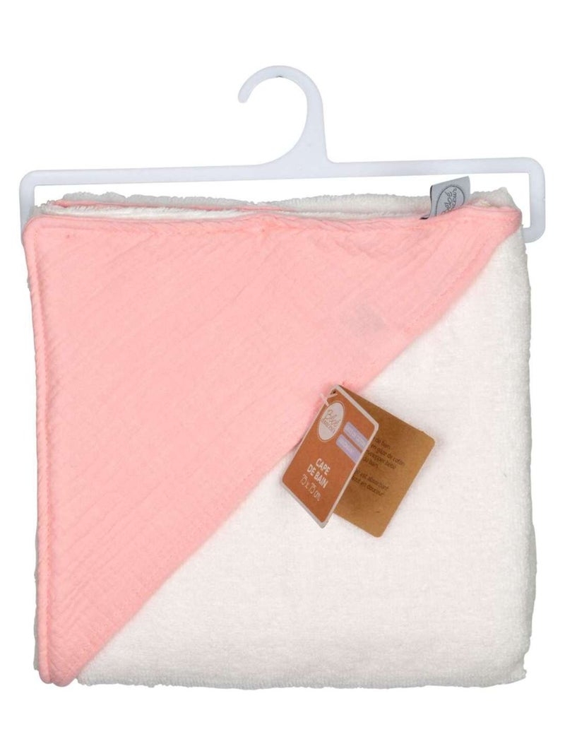 Cape de bain en gaze de coton Rose - Kiabi
