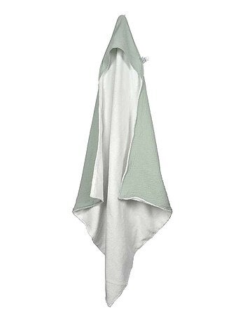 Cape de bain en gaze de coton