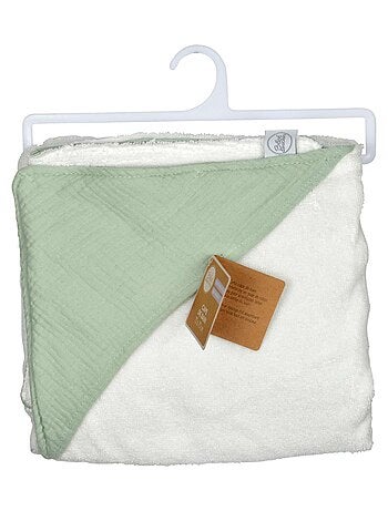 Cape de bain en gaze de coton
