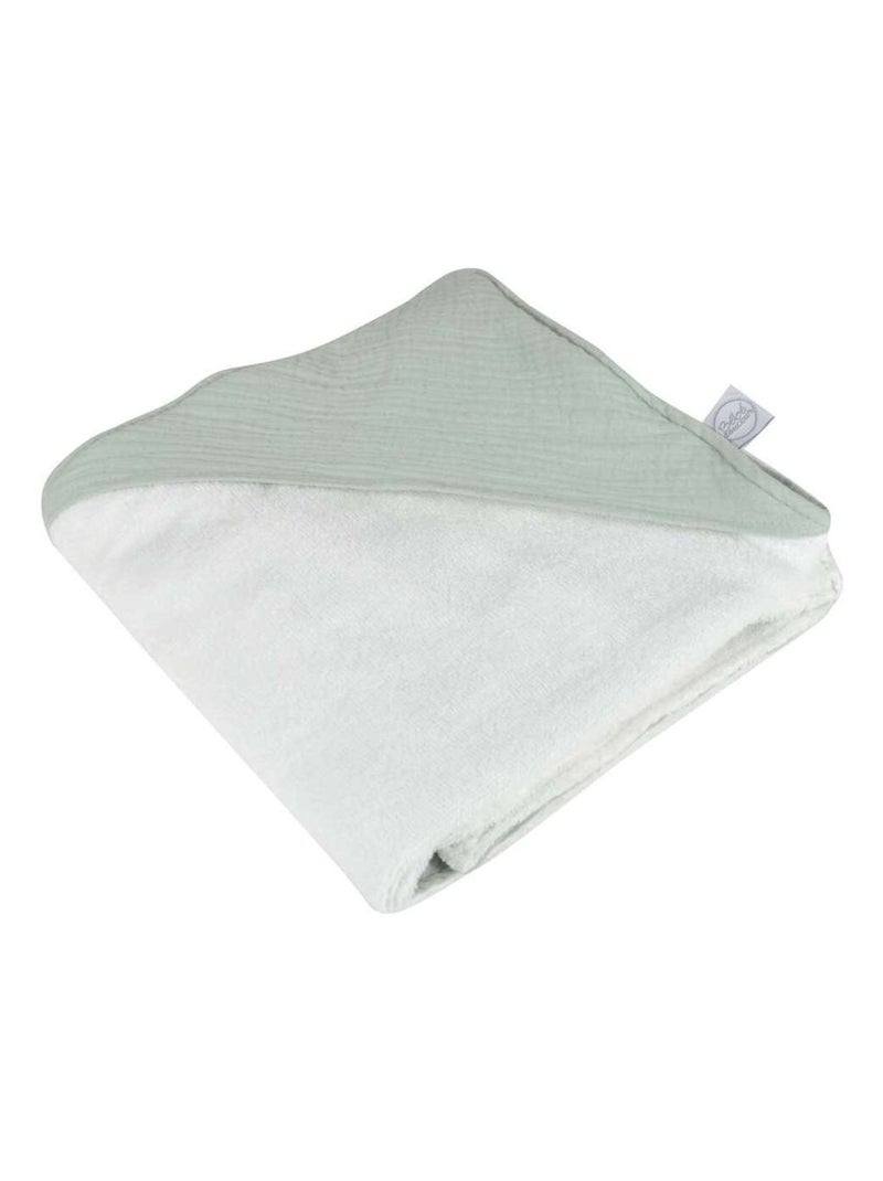 Cape de bain en gaze de coton Vert - Kiabi
