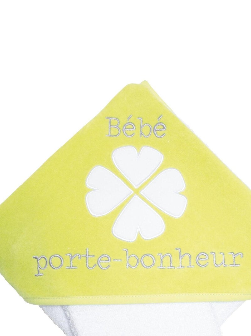 Cape de bain épaisse en éponge 80x80 cm - Bébé porte-bonheur Vert - Kiabi