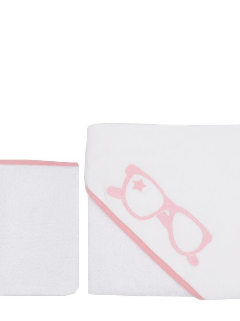 Cape de bain épaisse en éponge 80x80 cm - Lunettes roses Rose - Kiabi