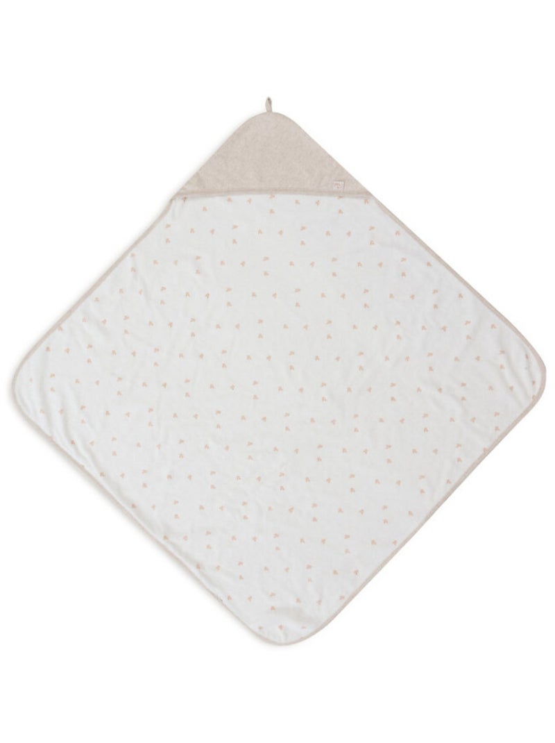 Cape de bain éponge en coton Beige - Kiabi