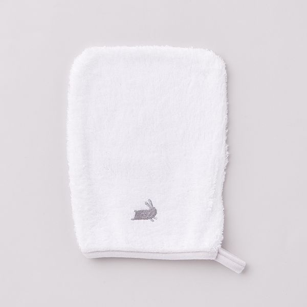 Cape De Bain Eponge Gant Lapin Bebe Fille Gris Blanc Kiabi 12 00