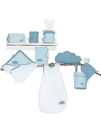 Cape de bain et gant en coton - SAUTHON