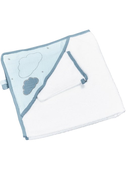 Cape de bain et gant en coton - SAUTHON - Kiabi Cape de bain et gant en coton - SAUTHON - Kiabi