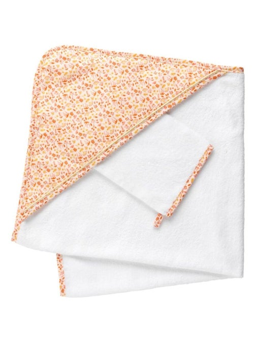 Cape de bain et gant en coton - SAUTHON - Kiabi