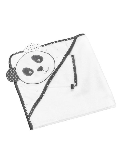 Cape de bain et gant en coton - SAUTHON - Kiabi