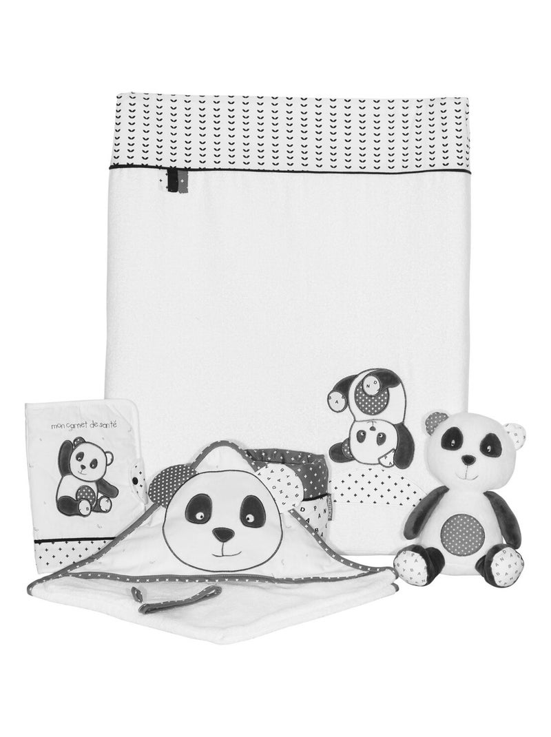 Cape de bain et gant en coton - SAUTHON Blanc - Kiabi