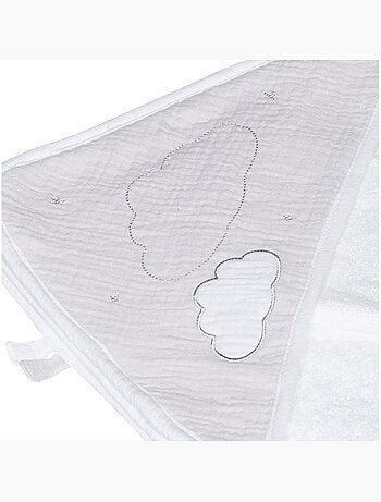 Cape de bain et gant en coton - SAUTHON