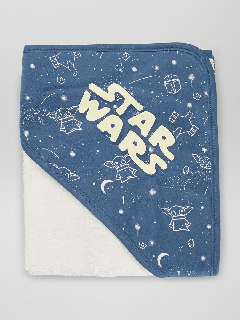 Cape de bain + gant de toilette 'Star Wars' Bleu/blanc - Kiabi