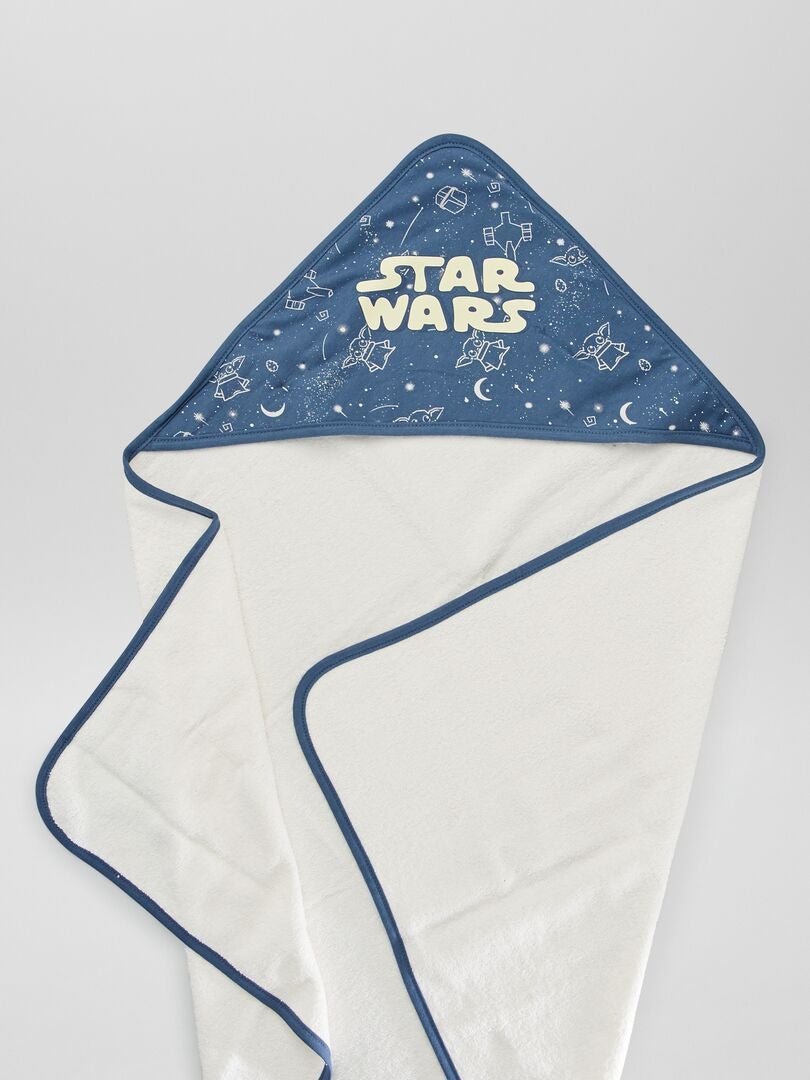 Cape de bain + gant de toilette 'Star Wars' Bleu/blanc - Kiabi