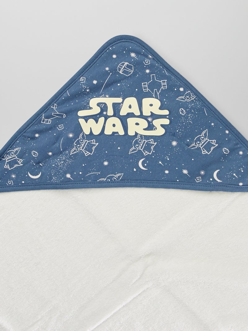 Cape de bain + gant de toilette 'Star Wars' Bleu/blanc - Kiabi