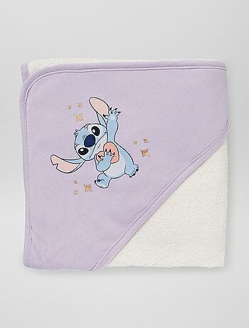 Cape de bain + gant de toilette 'Stitch'