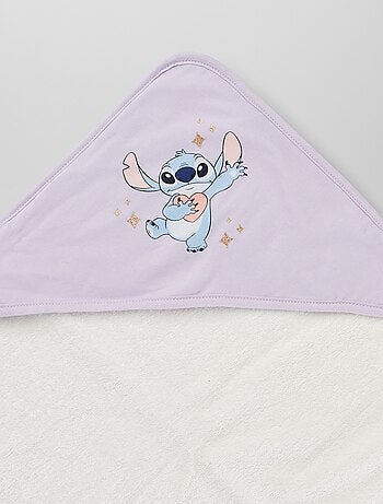 Cape de bain + gant de toilette 'Stitch'