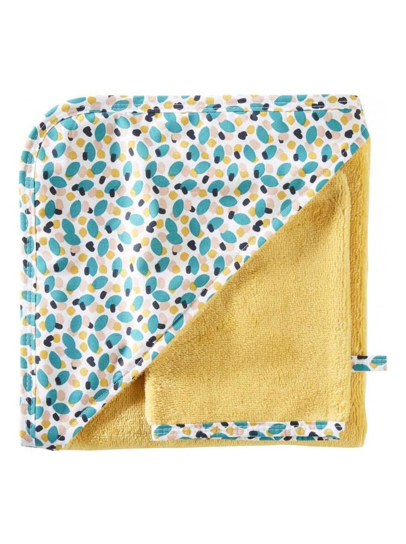 Cape de bain + gant en bambou Baby Pop (70 x 70 cm) Jaune - Kiabi