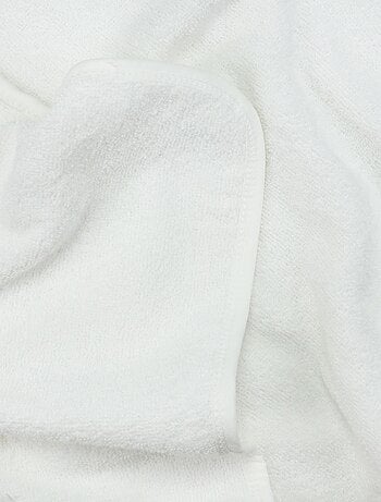 Cape de bain + gant Mini nous tout doux (70 x 70 cm)