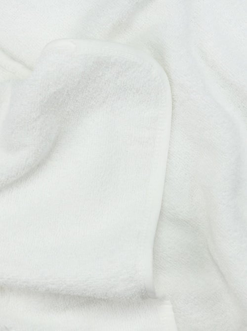 Cape de bain + gant Mini nous tout doux (70 x 70 cm) - Kiabi