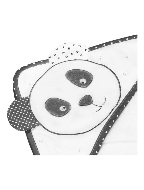 Cape de bain + gant panda Chao Chao (75 x 75 cm) - Kiabi