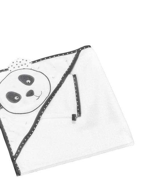 Cape de bain + gant panda Chao Chao (75 x 75 cm) - Kiabi