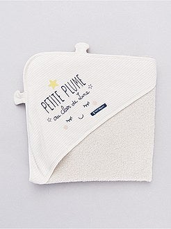 Cape de bain + gant 'Petit Béguin' - Kiabi