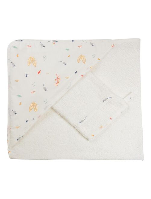 Cape De Bain + Gant Renard (70 X 70 Cm) - Kiabi