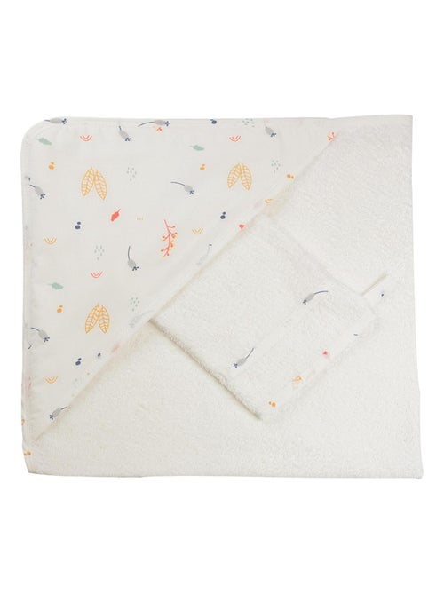 Cape De Bain + Gant Renard (70 X 70 Cm) - Kiabi