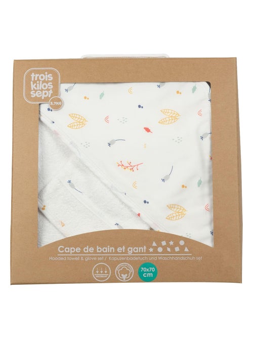 Cape De Bain + Gant Renard (70 X 70 Cm) - Kiabi