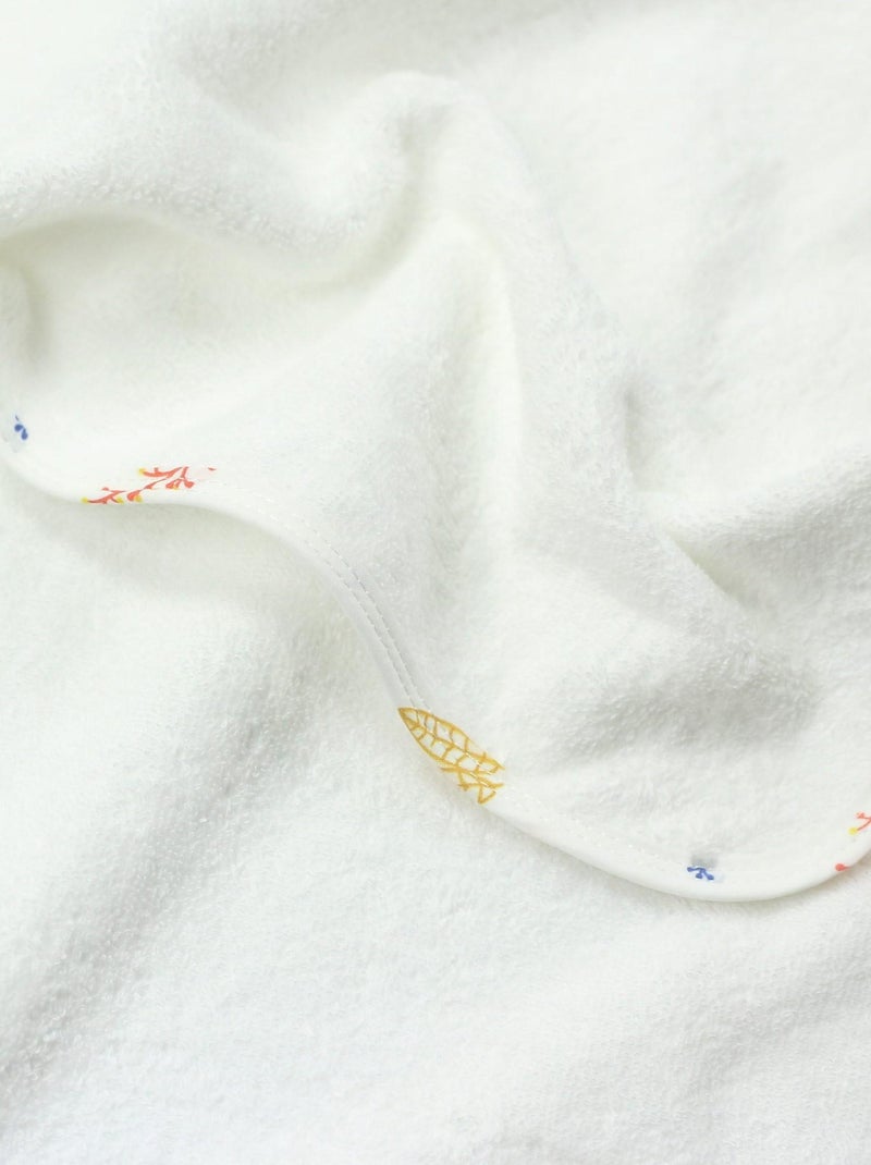 Cape De Bain + Gant Renard (70 X 70 Cm) Rouge - Kiabi