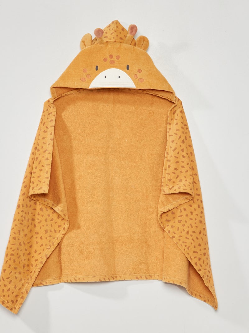 Cape de bain 'girafe' en éponge Orange - Kiabi