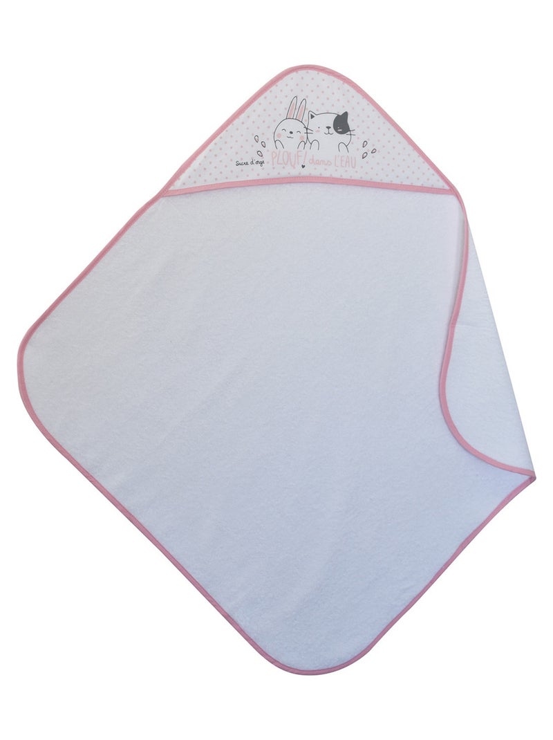 CAPE DE BAIN HARMONIE EPONGE Rose - Kiabi