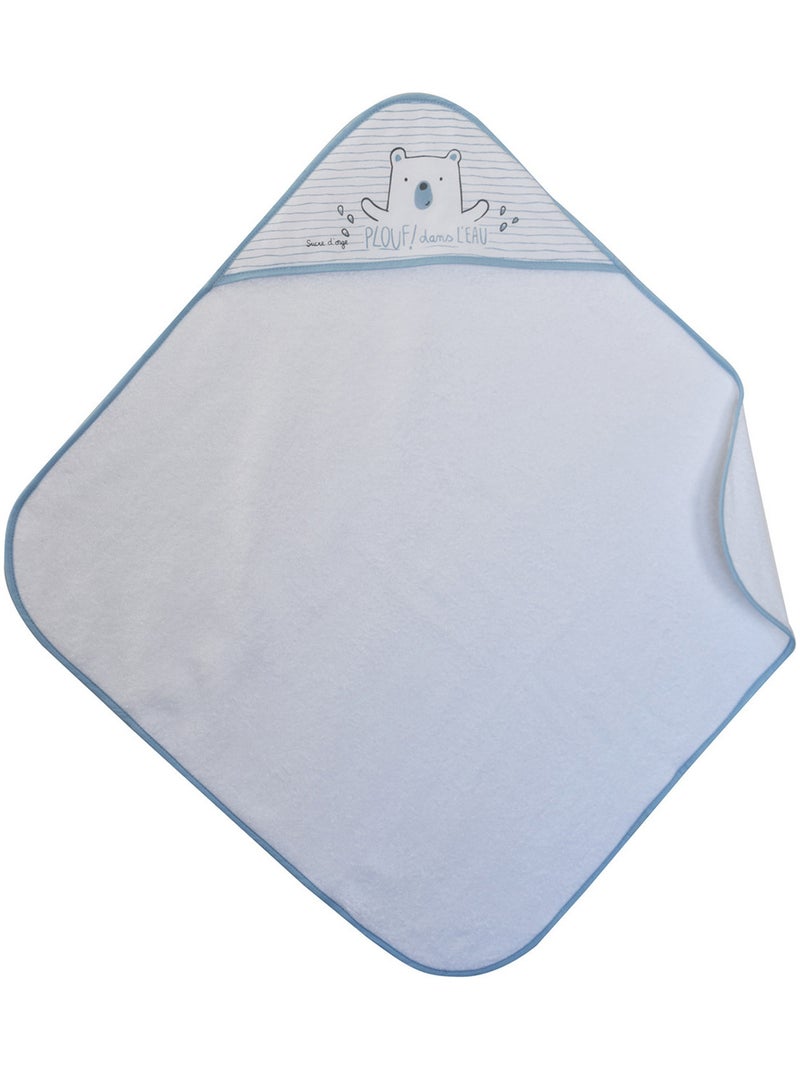 CAPE DE BAIN HENRIK EPONGE Bleu - Kiabi