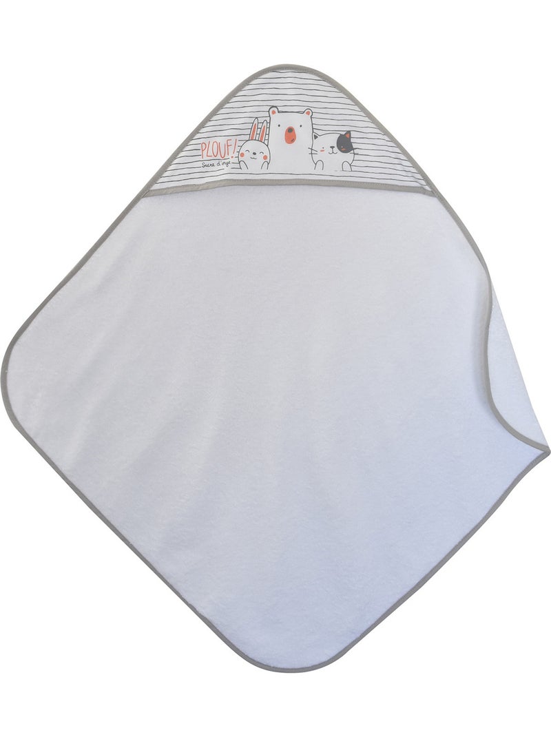 CAPE DE BAIN HUGUES EPONGE Gris - Kiabi