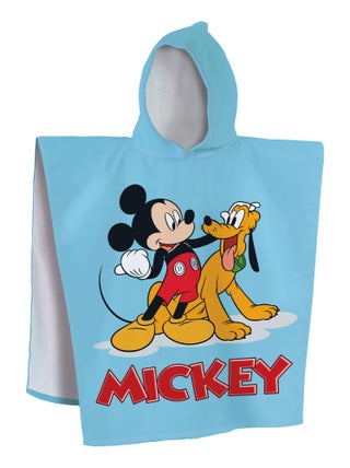 Cape de bain imprimée 100% coton, DISNEY HOME MICKEY BLUE