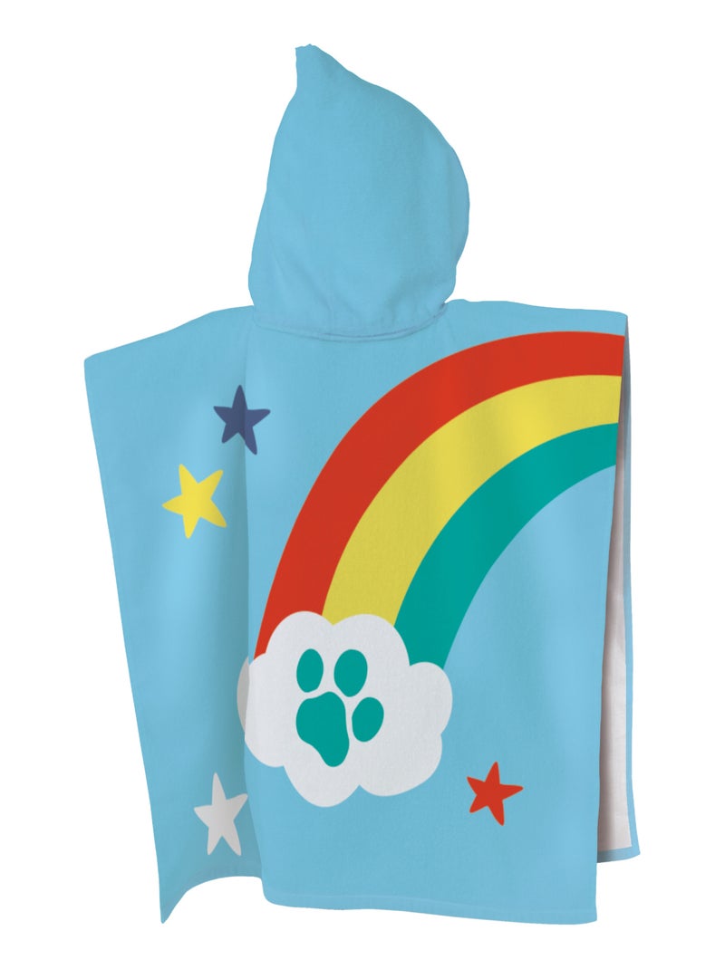 Cape de bain imprimée 100% coton, PAT PATROUILLE SUNSHINE Bleu ciel - Kiabi