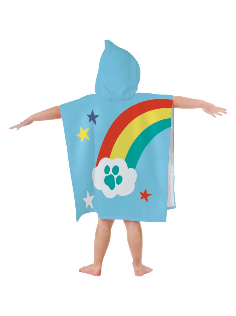 Cape de bain imprimée 100% coton, PAT PATROUILLE SUNSHINE Bleu ciel - Kiabi
