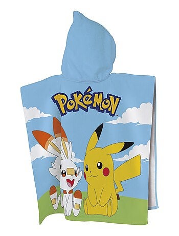 Cape de bain imprimée 100% coton, POKEMON GRASS