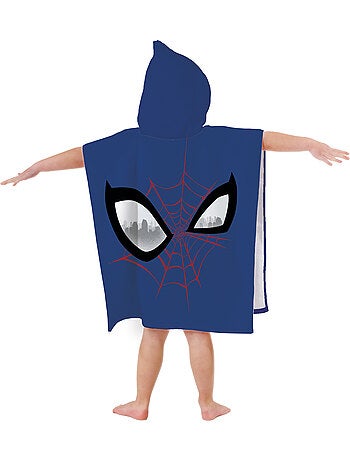 Cape de bain imprimée 100% coton, spiderman hero eyes