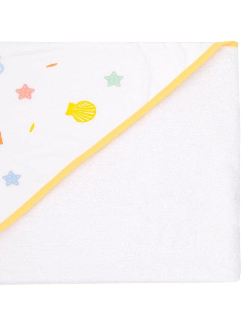 Cape de bain jersey 80x80 cm Océan de Couleurs Blanc - Kiabi