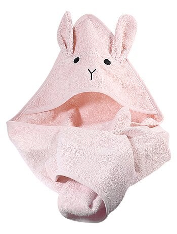 Cape de bain lapin en coton