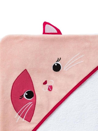 Cape de bain ludique 75x75 cm - Chat