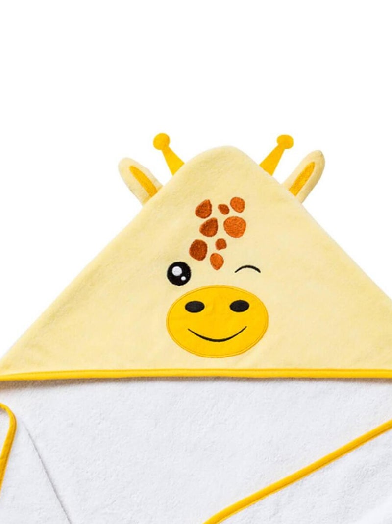 Cape de bain ludique 75x75 cm - Girafe Jaune - Kiabi