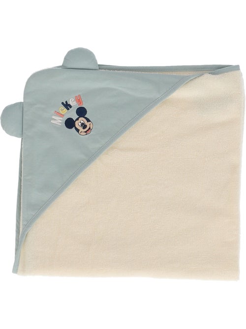 Cape de bain Mickey - 80% coton 20% Polyester - Kiabi