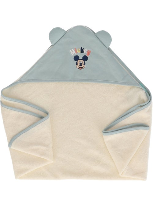Cape de bain Mickey - 80% coton 20% Polyester - Kiabi